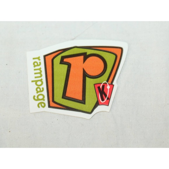 Kryptonics Rampage Vintage Inline Aggressive Rollerblade wheels Logo Sticker - Picture 1 of 2